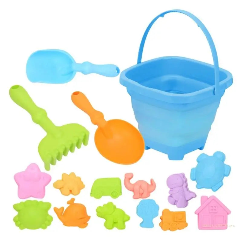 Y4UD Sand Toy Beach Playset Swimming Pool Sand Castle Building Toy Kids Birthday Gift