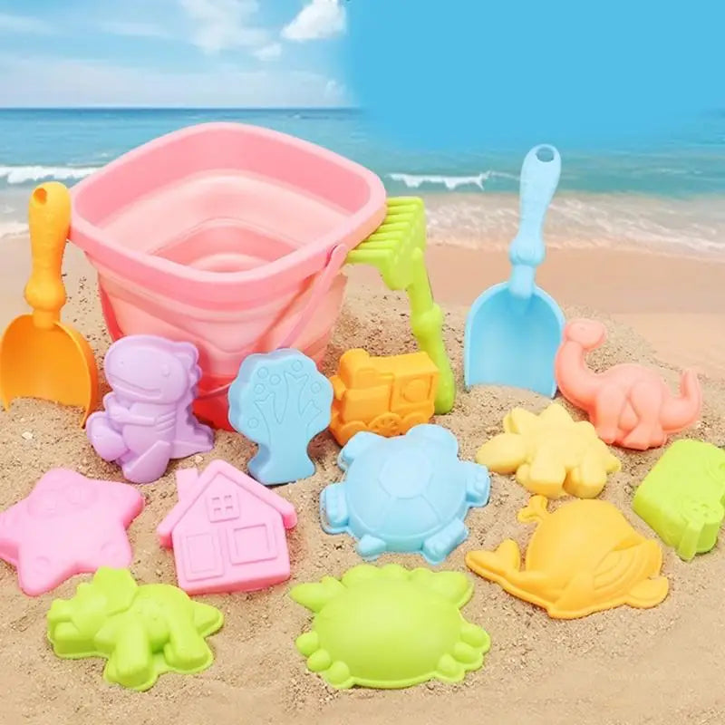 Y4UD Sand Toy Beach Playset Swimming Pool Sand Castle Building Toy Kids Birthday Gift
