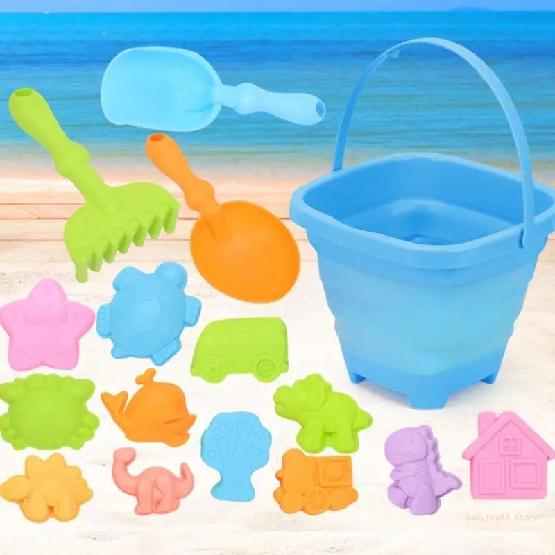 Y4UD Sand Toy Beach Playset Swimming Pool Sand Castle Building Toy Kids Birthday Gift
