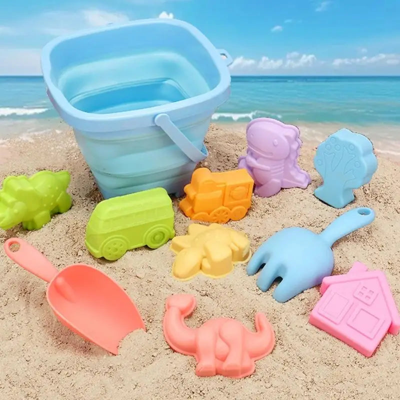 Y4UD Sand Toy Beach Playset Swimming Pool Sand Castle Building Toy Kids Birthday Gift