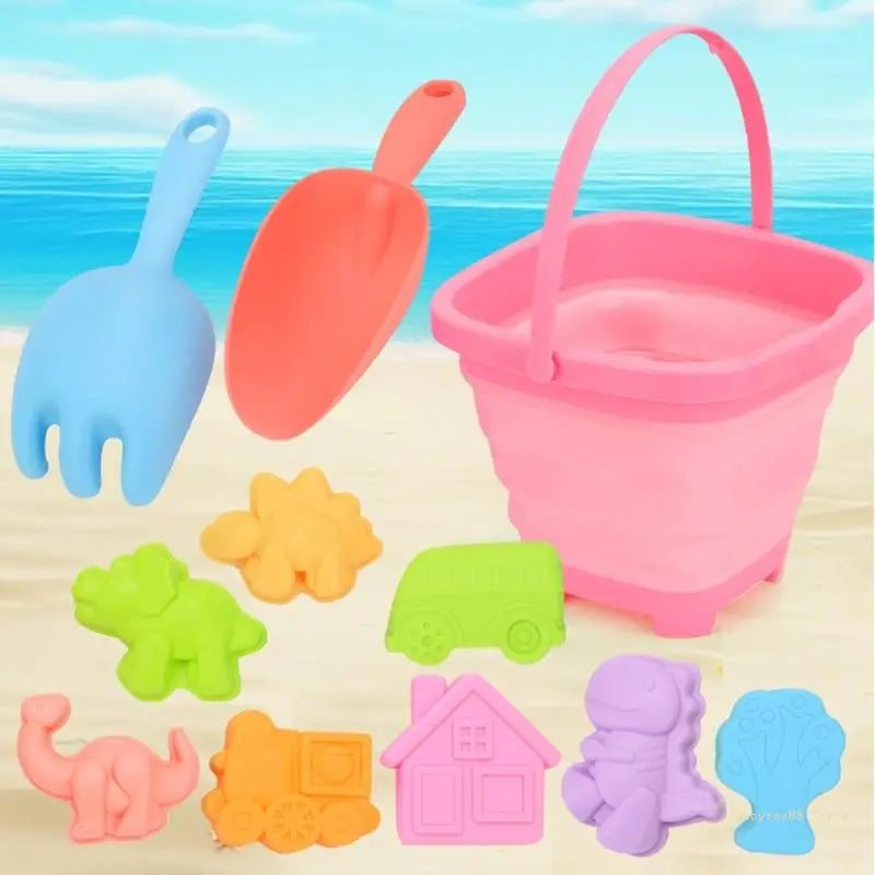 Y4UD Sand Toy Beach Playset Swimming Pool Sand Castle Building Toy Kids Birthday Gift